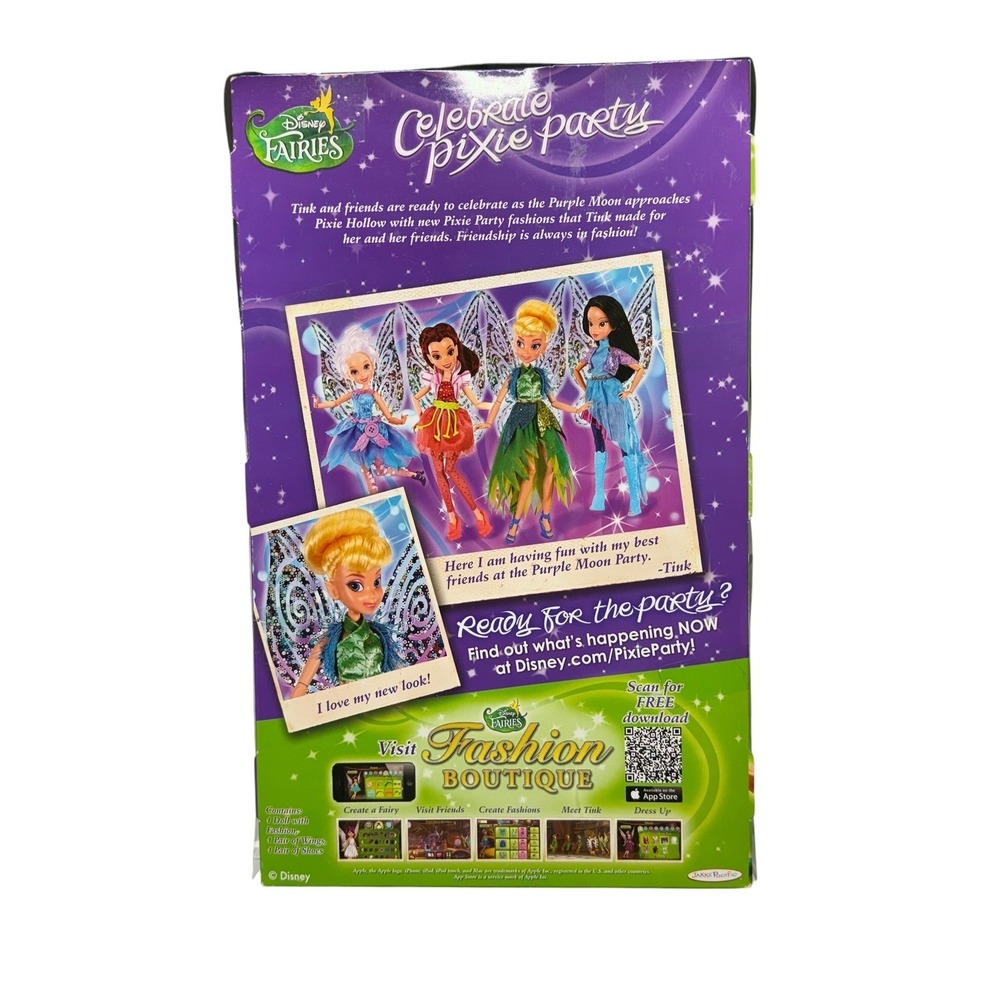 Disney Fairies 2013 Celebrate Pixie Party Doll Tinkerbell 10" HTF - Picture 2 of 2